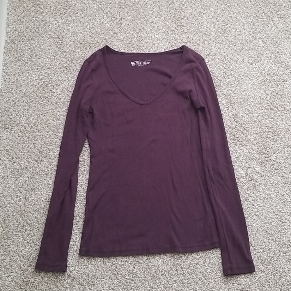 Vintage Victoria Secret Purple Long Sleeved Shirt Size Small